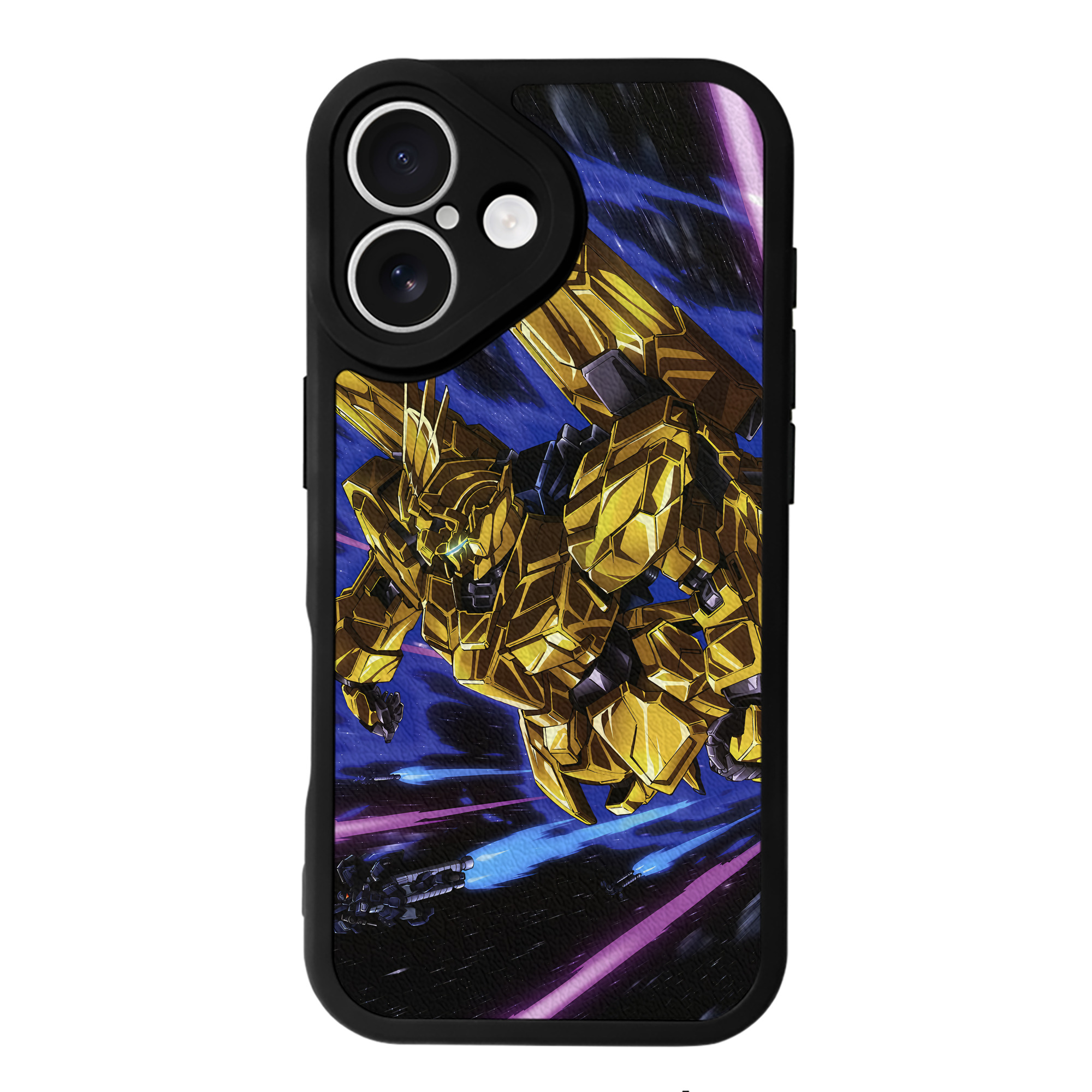 （画像用） 機動戦士ガンダム Mobile Suit Gundam 【iPhone 16シリーズ対応】シリコンスマホケース（レザー調） 材質：シリコン